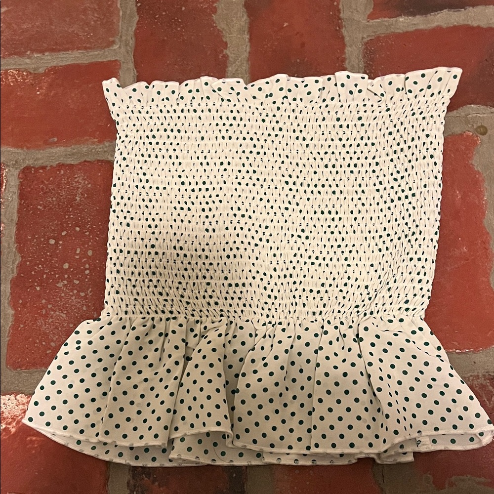 Polka Dot Ruffle shirt